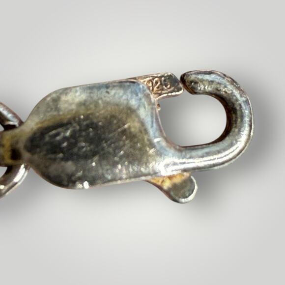 Vintage 925 Sterling Silver Herringbone Snake Chain Bracelet 7.5” - Picture 4 of 7